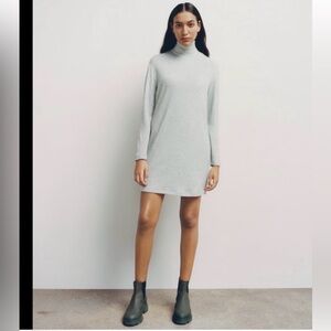 New 🌷Zara Sage Green/Gray Turtleneck Sweater Dress Womens Size S New with tags